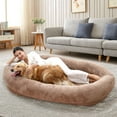 Slsy Human Dog Bed, 72"x51"x12" Giant Dog Bed for Adults and Pets