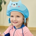 thumbnail image 4 of 1Pc Baby Shower Cap Shield for Kids Soft Silicone Adjustable 1-10 Years Old Cartoon Pig Shower Cap for Kids Toddler Shower Cap Shield Makes the Kids Bath More Fun, 4 of 6