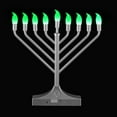 thumbnail image 4 of NbHnJs Electric RGB Led Menorah for Chanukah Hanukkah Decorations,Silver, 4 of 7