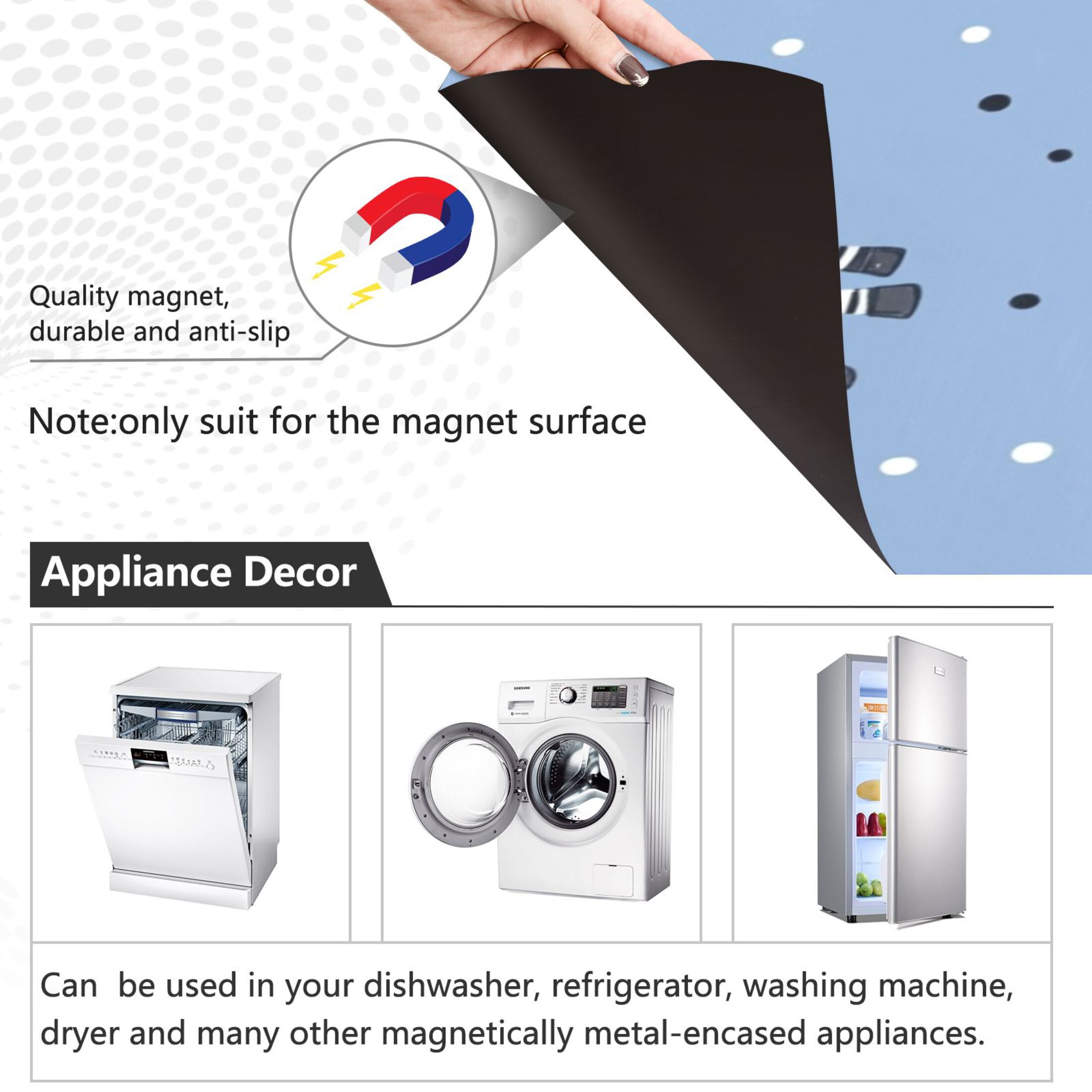 Dishwasher Magnetic Sticker 23x26 Inch Refrigerator Magnetic Sticker Washing Machine Magnetic Sticker Kitchen Panel Magnetic Sticker Home Decor Super Cute Zebra