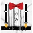 thumbnail image 2 of Printed Tuxedo Bow Tie and Suspenders Youth T Shirt Tee Boys Infant Toddler Brisco Brands 12M, 2 of 5