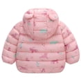thumbnail image 4 of ATAIKU 1-6T Winter Coats Puffer Padded Jacket for Toddler Girls Kids Light Outwear Cute Bear Ears with Hoods, 4 of 6