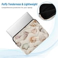 thumbnail image 2 of FORMRS 15-15.6 inch Laptop Sleeve Case Soft Carrying Quilted Computer Bag Cover, Green Watercolor Seashells, 2 of 7