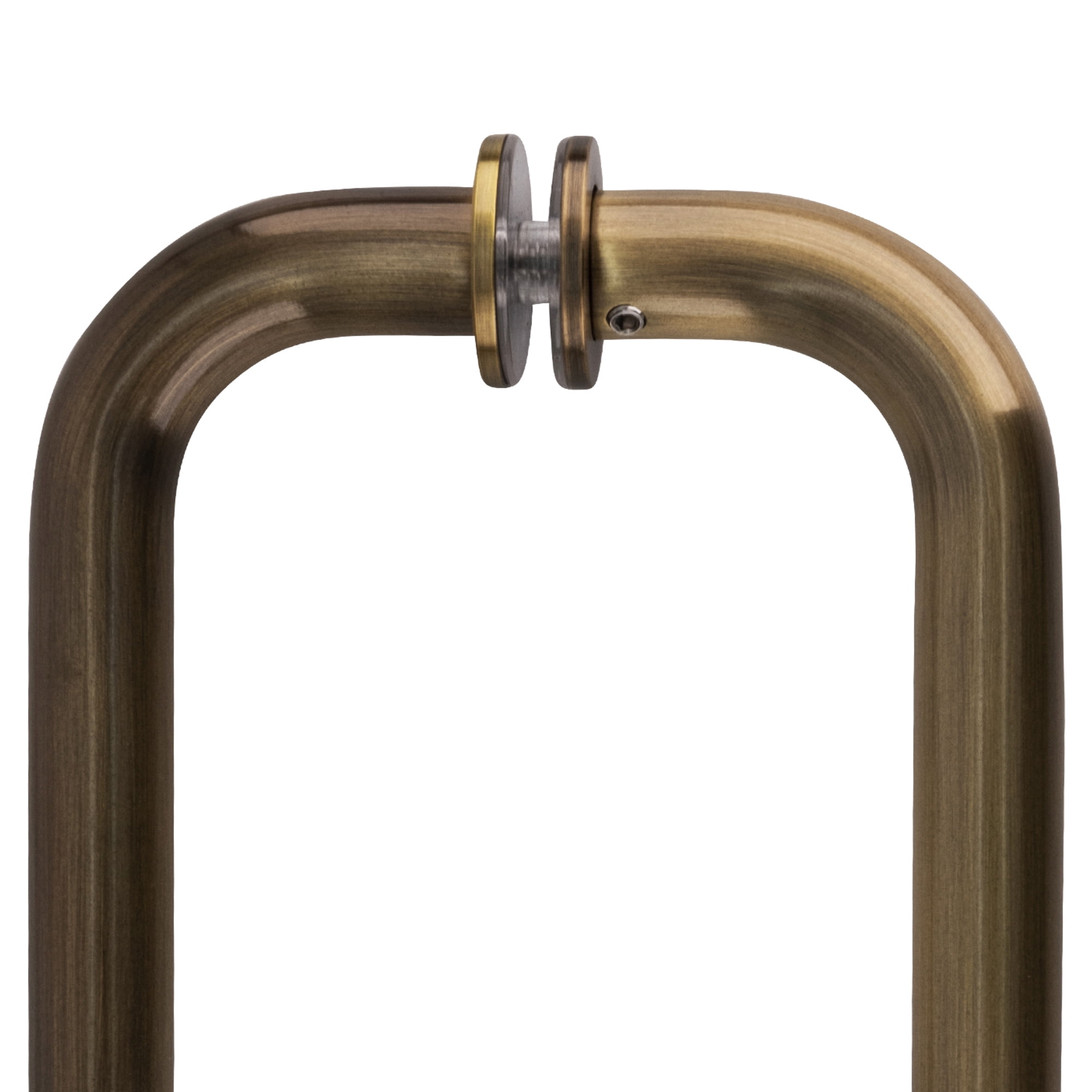 CRL SDPR6ABR Antique Brass 6" Tubular Back-to-Back 3/4" Diameter Shower Door Pull Handles