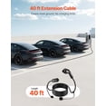thumbnail image 3 of Cable de extensión para cargador eléctrico VEVOR, 40 amperios, 12 m, compatible con J1772, 3 of 9