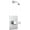 Chrome, variant on Delta T14237-BLLHD Velum Shower Only Trim Package - Black