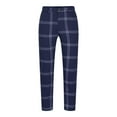 thumbnail image 4 of PuLe Men's Pants Mens Casual Plaid Jogger Pants Fashion Checked Flat Front Slim Fit Stretch Skinny Dress Pants Suit Trousers with Pocket, 4 of 6