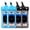 Black + Black + Blue+ Blue, variant on Waterproof Phone Pouch 2 Pack, IPX8 Waterproof Phone Case for iPhone Samsung Galaxy, Touch Screen Dry Bag with Lanyard for Beach Cruise Travel Swimming Camping(Black + White)