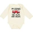 thumbnail image 3 of Inktastic Firefighter Grandpa Plays with Trucks Boys or Girls Long Sleeve Baby Bodysuit, 3 of 5