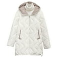 thumbnail image 2 of Wancir Women's Winter Down Jacket Thicken Hooded Puffer Long Jackets Warm Quilted Padded Coats, 2 of 9