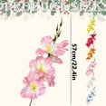thumbnail image 3 of Artificial Gladiolus Flowers, Multi-Heads Single Stem for Wedding Home Decor, Lifelike Faux Flowers for Outdoor Photography Props, Garden Event Decoration, Artificial Gladiolus Flowers * 6 Bunches, 3 of 7