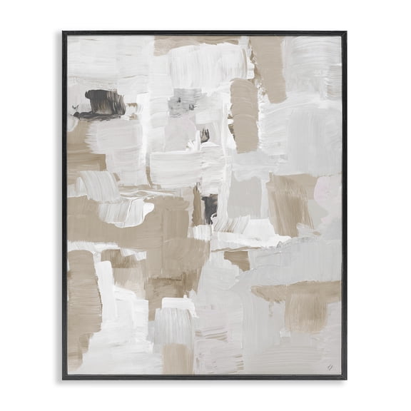 Stupell Industries Beige & White Peace Black Framed Giclee Art, design by Lanie Loreth