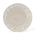 thumbnail image 3 of Martha Stewart Maiden Crown 12-Piece Taupe Dinnerware Set – Vegan Bone China Ceramic Plates & Bowls – Floral Design – Service for 4, 3 of 10