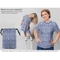 thumbnail image 6 of oneOone Polyester Spandex Medium Blue Fabric Block Dress Material Fabric Print Fabric By The Yard 56 Inch Wide-HG, 6 of 6
