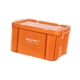thumbnail image 2 of Contenedor industrial de PP, apilable, para zapatos Naranja, 2 of 9