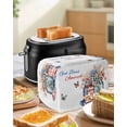 thumbnail image 5 of Fsddascl 4th of July Toaster Cover 4 Slice, Large Kitchen Appliance Covers, Independence Day Spring Floral US Flag Toaster Oven Cover with Loop, Bread Machine Cover Polyester Dust Cover Protection, 5 of 5