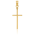 thumbnail image 5 of 14K Solid Yellow Gold Latin Mexican Holy Cross Necklace Religious Chain Pendant Jesus Christ Charm, 5 of 13