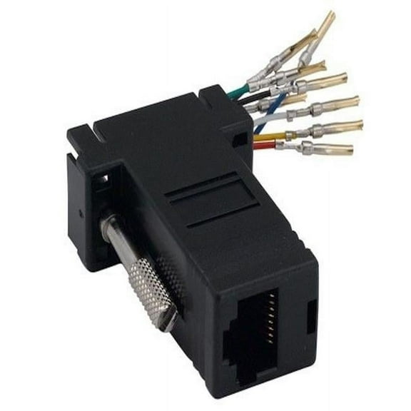 Sanoxy SNX-CBLR-MA202-1400 DB9 Female to RJ-45 Modular Adapter - Black