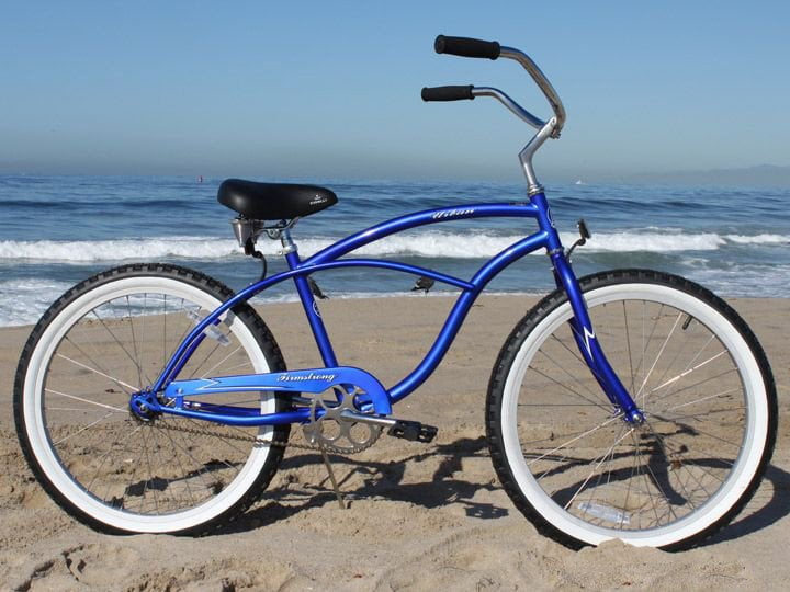 royal blue beach cruiser