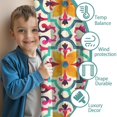 thumbnail image 3 of Blackout Kids Curtains,Boho Bohemia Flower Childrens Insulated Curtains Set Of 2,Bedroom Essentials,Toddler Room Decor 42"x84"(106x213cm), 3 of 3