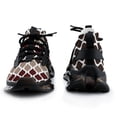 thumbnail image 3 of Moroccan Texture Wave Geometry Dark Red Brown Walking Shoes for Men Woman Lightweight Tennis Fashion Elastic Sports Shoes Cushion Basketball Shoes, 3 of 7