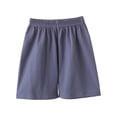 thumbnail image 4 of Girls Active Shorts Elastic Waistband Plain Shorts (Grey 15-16Years), 4 of 9