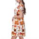 thumbnail image 2 of Balery Autumn Gnome Vestidos sueltos de manga corta para mujer, vestidos de verano 2025, vestidos casuales de corte A con vuelo., 2 of 6