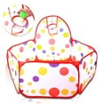 thumbnail image 3 of POINTERTECK Baby Ocean Ball Pool Kids Ocean Pit Pool with Basketball Hoop Foldable Toddler Ball Ocean Tent, 3 of 6