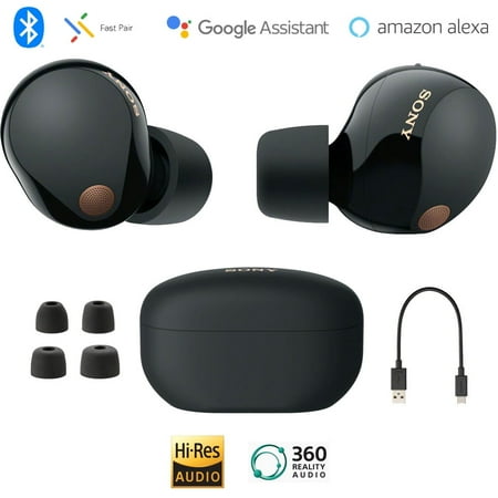 Restored Sony WF-1000XM5 Truly Wireless Bluetooth Noise Canceling Headphones - Black (Refurbished)