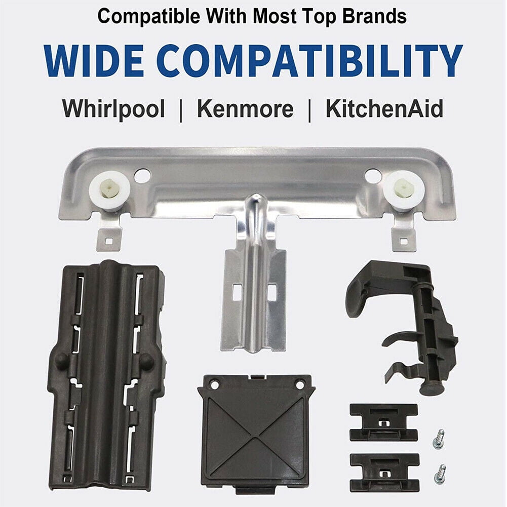 Details about   W10712395 Dishwasher Upper Rack Adjuster Metal Kit Replace W10350375 for kenmore 