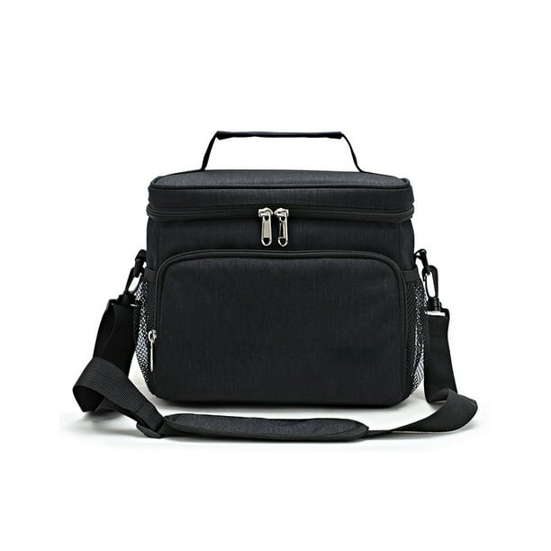 Wosthever Bolsa de almuerzo multifuncional de bolsillo de mantenimiento fresco bolso de Picnic aislado contenedor de comida de frutas Oficina viaje al aire Cocina y Comedor Negro Wosthever HA067208-01
