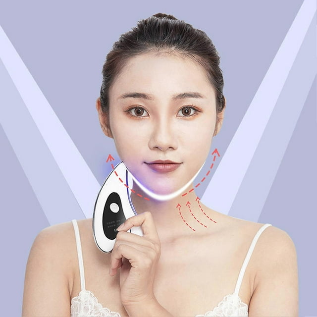 Facial Massager Electric Scraping Board High-frequency Vibration Warm Massage Firming Lifting Photon Rejuvenation