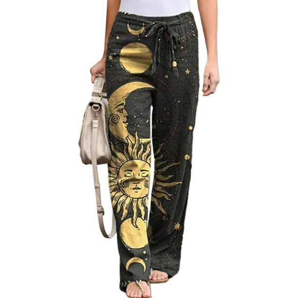 Bellella Pantalon Femme Imprim Floral Loungewear Pantalon Taille
