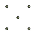 thumbnail image 2 of Sidaley Grips Caps Cómodo Útil Forma de pata de gato Thumbstick Cover Controller Accesorios Suministros de videojuegos verde sobre negro Type2 NO2, 2 of 4