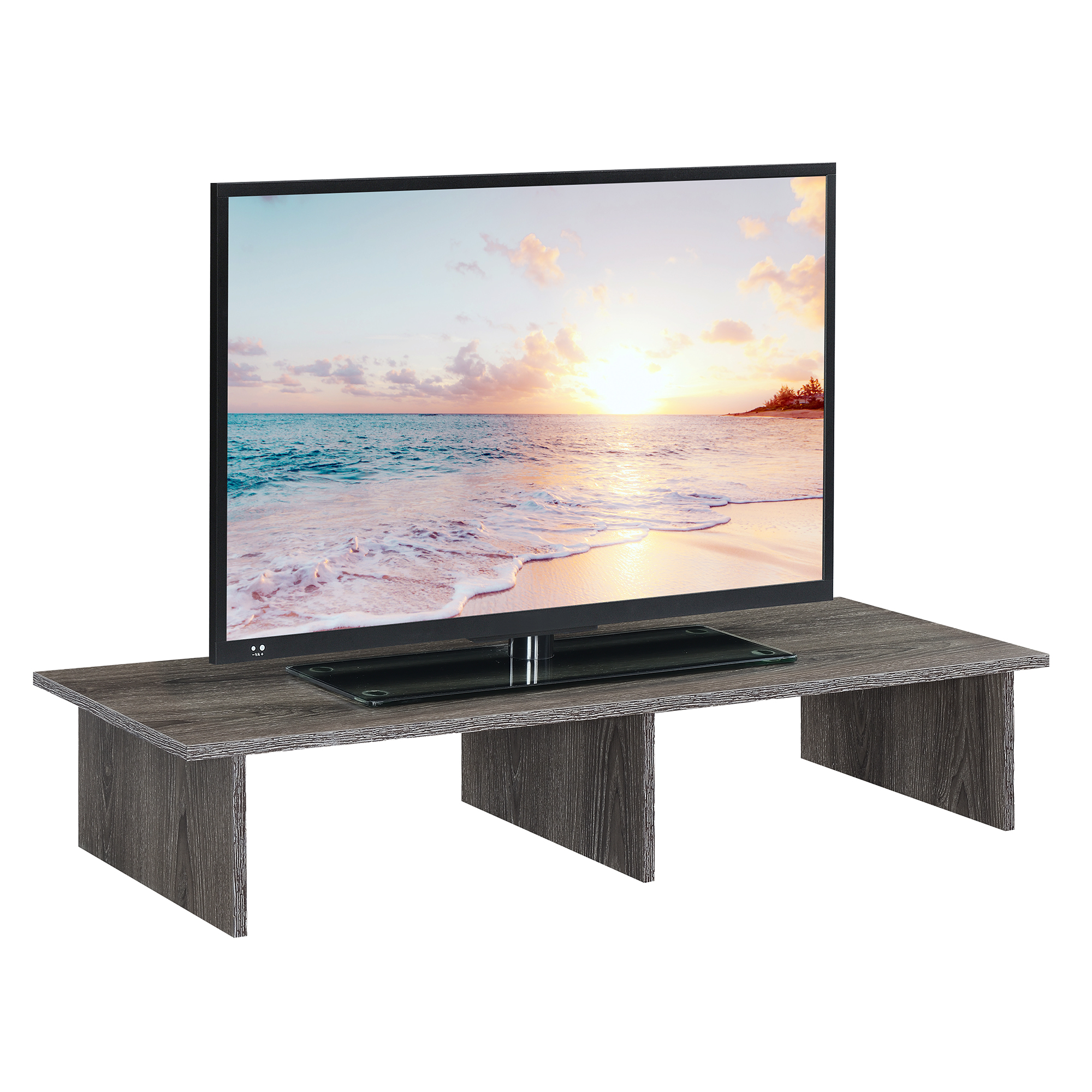 Convenience Concepts Designs2Go TV/Monitor Riser for TVs up to 46 inches, Weathered Gray - image 3 of 6