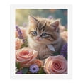 thumbnail image 5 of Paint By Numbers Kit for Adults Beginner - DIY Kitten Among Blooming Roses Canvas Painting Kits for Adults, Frameless Paint By Number for Adults for Home Wall Decor 16x20 Inch, 5 of 7