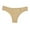 Beige, variant on cfhntfmh Women's Underwear Cotton No Show Panties Low Rise Briefs Soft Strench Breathable Ladies Bikini Underwear