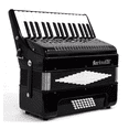 thumbnail image 4 of Acordeon Farinelli 32 Teclas 32 Bajos Negro, 4 of 6