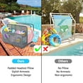 thumbnail image 6 of Outdoor Storage, Double Layer Poolside Float Storage, Patio Poolside Float Storage Basket,PE Rattan Outdoor Pool Caddy with Rolling Wheels for Floaties,Beach-Sturdy,Hollow Grey…, 6 of 8