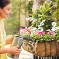 thumbnail image 3 of 4 Pack Trough Coco Liners - 24 Inch 100% Natural Coconut Coir Fiber Replacement Planter Basket Liners For Garden Window Flower Box, Wall Planter Baske, 3 of 5