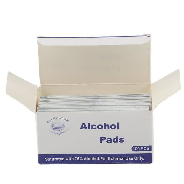 Alcohol Wipe Pad Disposable Cotton Pad Disinfection Pad First Aid Wipe Pad Alcohol Pad 100Pcs Disposable Alcohol Wipe Pad Disinfection Cotton Pad First Aid Necessary