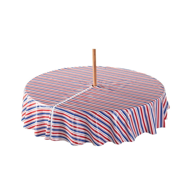 Patriotic Zippered Elasticized Umbrella Table Cover 45 56 Dia Round Com Patriotic Zippered Elasticized Umbrella, Tablecloths For Round Tables With Umbrella