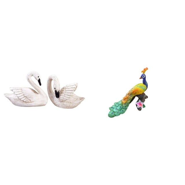Figuras de cisne de resina, esculturas, centros de mesa de , adornos elaborados con material adecuado para coleccionistas, regalos, hogar y o