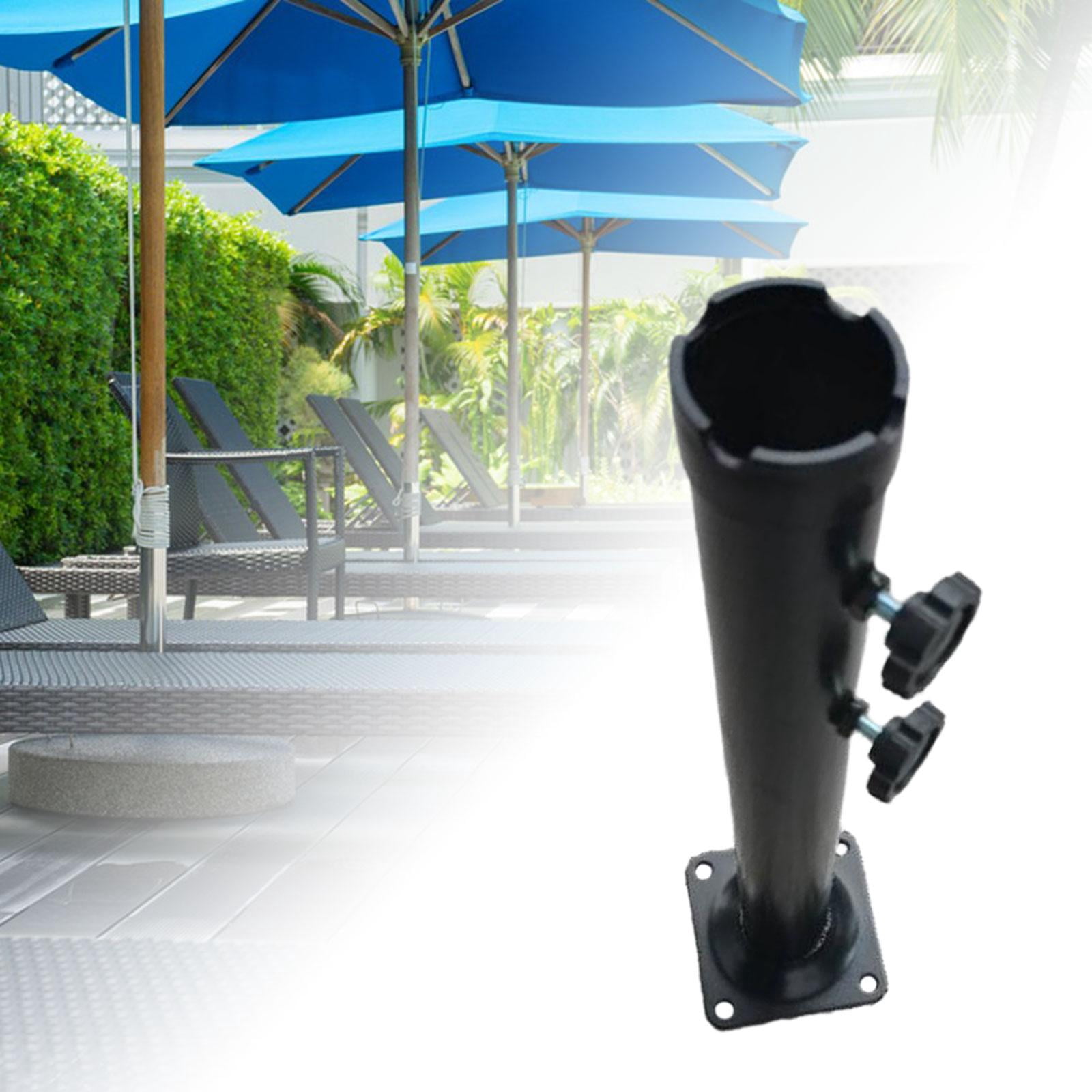 Umbrella Stand Base Outdoor Umbrella Accessories W/Adjustable Knobs Holder Umbrella Stand Holder Umbrella Attachment for Patio Table Picnic