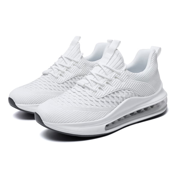 Men's Shock Absorbing Air Cushion Running Sneakers, Breathable Lightweight Gym Fitness Walking Athletic Shoes