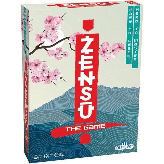 Zensu - The Wooden Board Game That is Easy to Learn but Hard to Master - for 2 Players Ages 8 and up