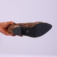thumbnail image 5 of Win s Way Women's Leopard Print Pointed Toe Low Cut Chunky Heel Pumps Slip On Work Dress Shoes, 5 of 9