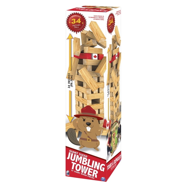 Giant Sized Jumbling Tower Game Walmart Exclusive, for Ages 6 and up