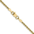 thumbnail image 4 of Auriga Fine Jewelry 14K Yellow Gold 2mm Rope Chain Necklace 22inch for Women, 4 of 6