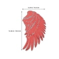 thumbnail image 5 of WRISTBIQUE 2Pairs Decorative Red Sequin Wing Patches Iron on Fabric Applique for Jackets Jeans, 5 of 7
